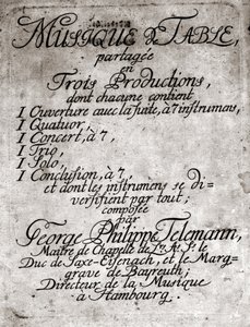 Georg Philipp Teleman. Saksalainen säveltäjä (Magdeburg tekijältä Unknown artist