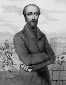 Giuseppe Mazzini, italialainen patriootti ja poliitikko - 1864 - Italian republikaanipoliitikon Giuseppe Mazzinin (1805-1872) muotokuva tekijältä Unknown artist