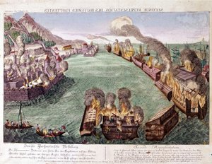 Gibraltarin suuri piiritys 1779-1783 (kaiverrus) tekijältä Unknown artist