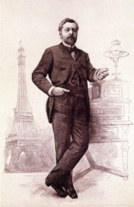 Gustave Eiffel, ranskalainen insinööri (1832-1923). tekijältä Unknown artist