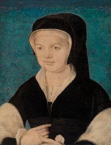 Naisen johtaja sinisellä pohjalla tekijältä Unknown artist