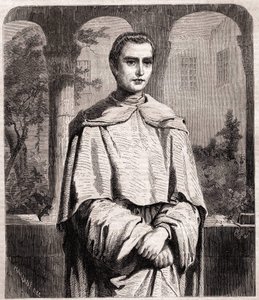 Henri Lacordaire. Ranskalainen pappi ja dominikaaninen 1802-1861. tekijältä Unknown artist