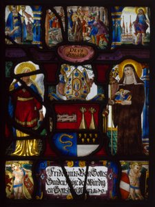 Heraldinen taulu, jossa on Fridoinus Summererin vaakuna, Murin apotti, Sveitsi. tekijältä Unknown artist