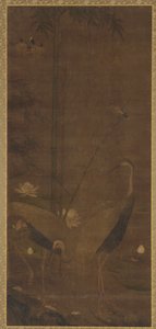 Herons, Lotus ja Bamboo tekijältä Unknown artist