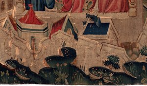 Saint Piatin ja Saint Eleuthèren historia, kohtaus 9 Saint-Éleuthère vahvistetaan Tournain piispaksi (Au boin saint l