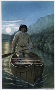 Intialainen melonta täysikuun yönä - elokuvassa "Exploration of the Labradorin niemimaan", kirjoittaja Hind tekijältä Unknown artist