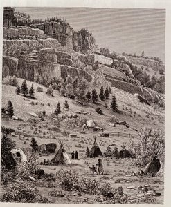 Intiaanileiri Kaibab Forestissa, USA:ssa - Tour du Mondessa tekijältä Unknown artist