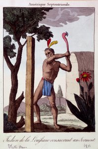 Louisianan intiaani pyhitti valan - kaiverrus tekijältä Unknown artist