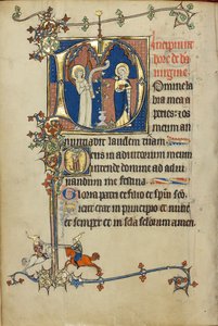 Alkuperäinen D: Annunciation; Initial D: D: Nuori mies rukoilee Kristusta pilvissä tekijältä Unknown artist