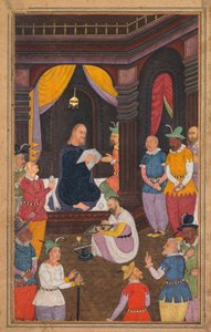 Kuningas Abgarin taidemaalari esittää Jeesusta isä Jerome Xavierin (espanja, 1549–1617) Mir’at al-qudsista tekijältä Unknown artist