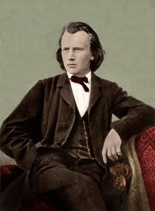 Johannes Brahms (1833-1897) saksalainen säveltäjä - tekijältä Unknown artist