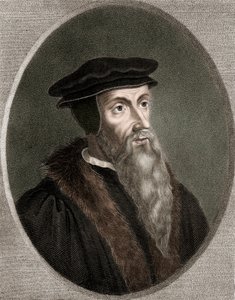 John Calvin - Jean Calvin 1509-1564 - kaiverrus - 1800-luku tekijältä Unknown artist