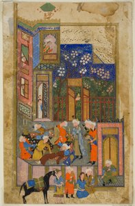 Hamadanin tuomari (Qazi) humalassa, kohtaus Sa