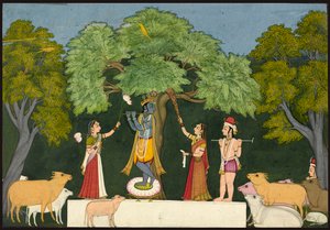 Krishna viihdyttää tovereitaan tekijältä Unknown artist