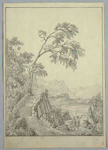 Maisema klassisilla hahmoilla tekijältä Unknown artist