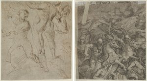 Laocoön (recto); Milvian Bridgen taistelu (fragmentti) (käänteinen) tekijältä Unknown artist