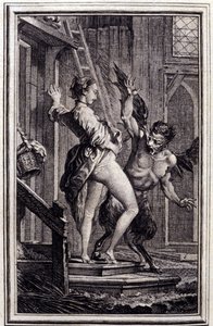 Papefiguieren paholainen – Jean La Fontainen teoksessa ”Tarinoita ja novelleja säkeissä”. 1762.