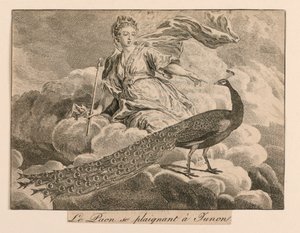 "El paó que es queixa a Juno" de Fablesfinnish de La Fontaine tekijältä Unknown artist