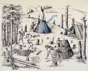 Hiilikaivostyöläiset - "" La cross aux kaivoksissa""" tekijältä Unknown artist
