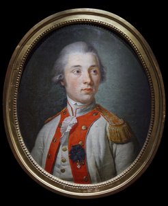 Luutnantti Artois-jalkaväkirykmentissä, n. 1780 (öljy kankaalle) tekijältä Unknown artist