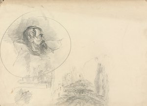 Mies hupulla ja maisemalla tekijältä Unknown artist
