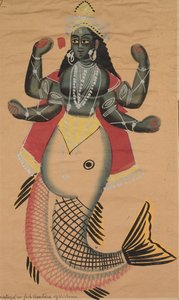 Äiti, Vishnun kala-avatar tekijältä Unknown artist