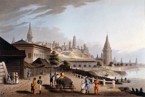 Moskova, Kreml. 1800-luvun kuvitus. tekijältä Unknown artist