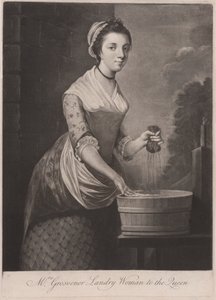 Rouva Grosvenor Pesulanainen kuningattarelle tekijältä Unknown artist
