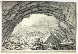 Velon luonnollinen silta, Veronesen kukkuloilla, lähellä Altissimoa tekijältä Unknown artist