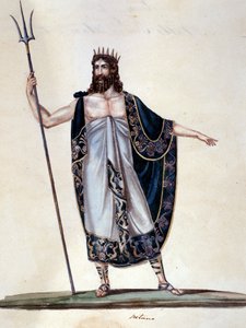 Neptunus - akvarelli tekijältä Unknown artist