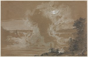 Niagaran putoukset Moonlightissa tekijältä Unknown artist