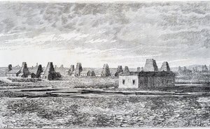Öljylähteet, Baku, Kaukasus (Nobel) tekijältä Unknown artist