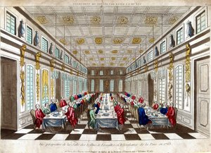 Perspektiivinäkymä Salle des Festins de Versailles