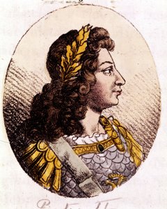Pietari II (1715-1730). Venäjän keisari (1727-1730). Kaiverrus 1800-luvun alusta tekijältä Unknown artist