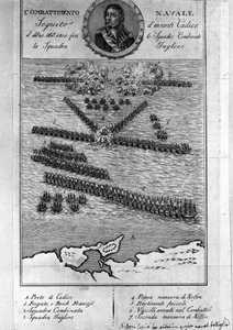 Trafalgarin taistelun suunnitelma (Espanja). 21. lokakuuta tekijältä Unknown artist