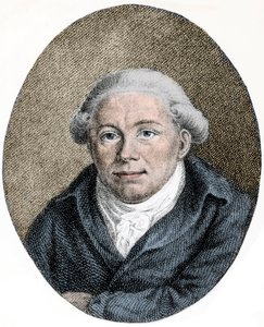 Muotokuva Georg Christoph Lichtenberg (1742-1799) saksalainen tiedemies, satiirikko ja anglofiili - kaiverrus - tekijältä Unknown artist