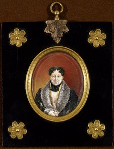 Retrat del mestre de ballet Charles Louis (Charles-Louis) Didelot (1767-1837) (Retrat del mestre de ballet C. L. Didelot). Obra anònima, oli sobre cartró, vers 1820. Retrat del segle XIX, classicisme. Museu Estatal d