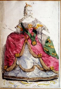 Venäjän Katariina II:n muotokuva jaloissa tekijältä Unknown artist