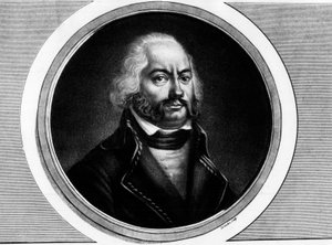 Adam Philippen, Earl of Custinen (1740 - 1793), ranskalaisen kenraalin muotokuva. Kaiverrus "" Täydellinen kokoelma Ranskan vallankumouksen historiallisia maalauksia, kolme osaa.""" 1804. tekijältä Unknown artist