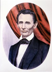 Muotokuva Yhdysvaltain presidentistä Abraham Lincolnista (1809 - 1865).