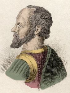 Muotokuva Anne de Montmorencysta, Montmorencyn herttuasta (1492-1567), Ranskan armeijasta, valtiomiehestä ja diplomaatista. Kaiverrus 1800-luvulta. tekijältä Unknown artist