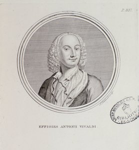 Antonio Vivaldin muotokuva (kaiverrus tekijältä Unknown artist