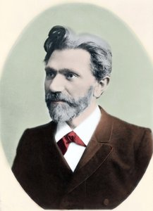 August Bebelin (1840-1913), saksalaisen poliitikon muotokuva. tekijältä Unknown artist