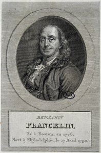 Muotokuva Benjamin Franklinista, yhdysvaltalaisesta poliitikosta ja fyysikasta (1706-1790) tekijältä Unknown artist