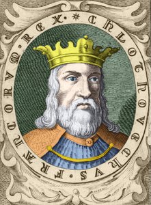 Clovis I:n muotokuva (jaeet 466 - 511), frangien kuningas. tekijältä Unknown artist