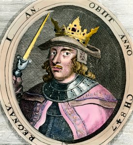 Muotokuva Eric (Erik) I Eigod (1056-1103) Tanskan kuningas Kaiverrus 1700-luvulta Yksityinen kokoelma tekijältä Unknown artist