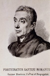 Fortunato Santinin muotokuva (kaiverrus) tekijältä Unknown artist