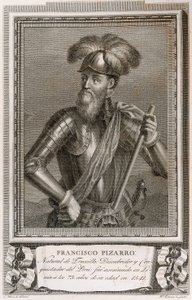Francisco Pizarron muotokuva (kaiverrus) tekijältä Unknown artist