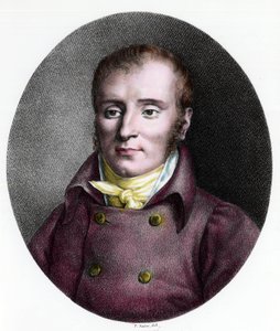 Ranskalaisen lääkärin Francois Xavier Bichatin (1771 - 1802) muotokuva. Kaiverrus 1700-luvulta. Yksityinen kokoelma. tekijältä Unknown artist