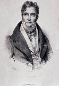 Gaspare Spontinin muotokuva (kaiverrus tekijältä Unknown artist
